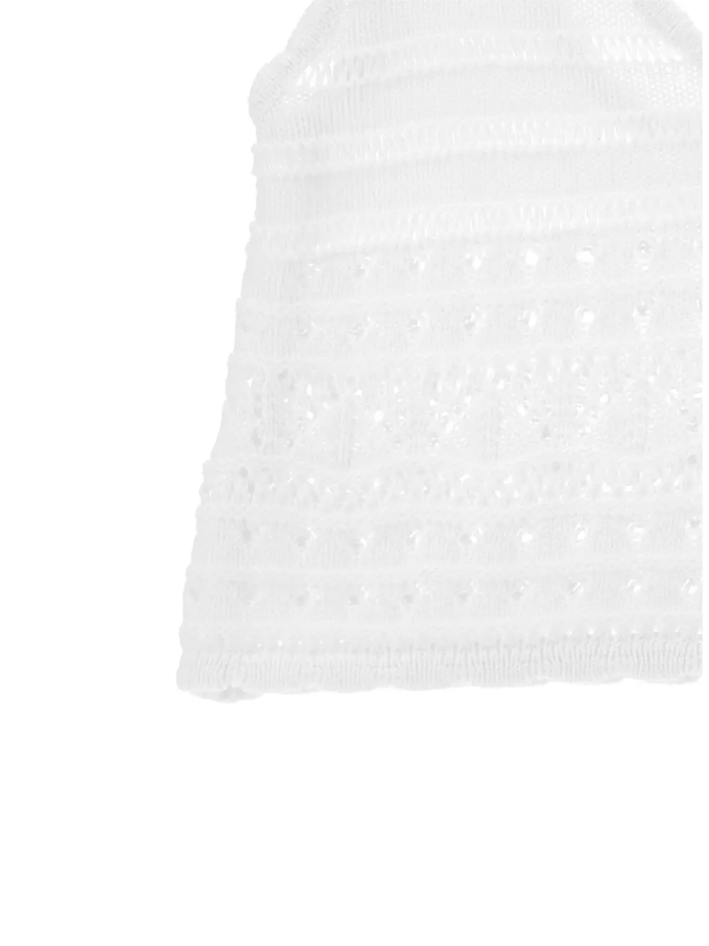 Ermanno Scervino Junior Gebreide mouwloze top met V-hals Wit