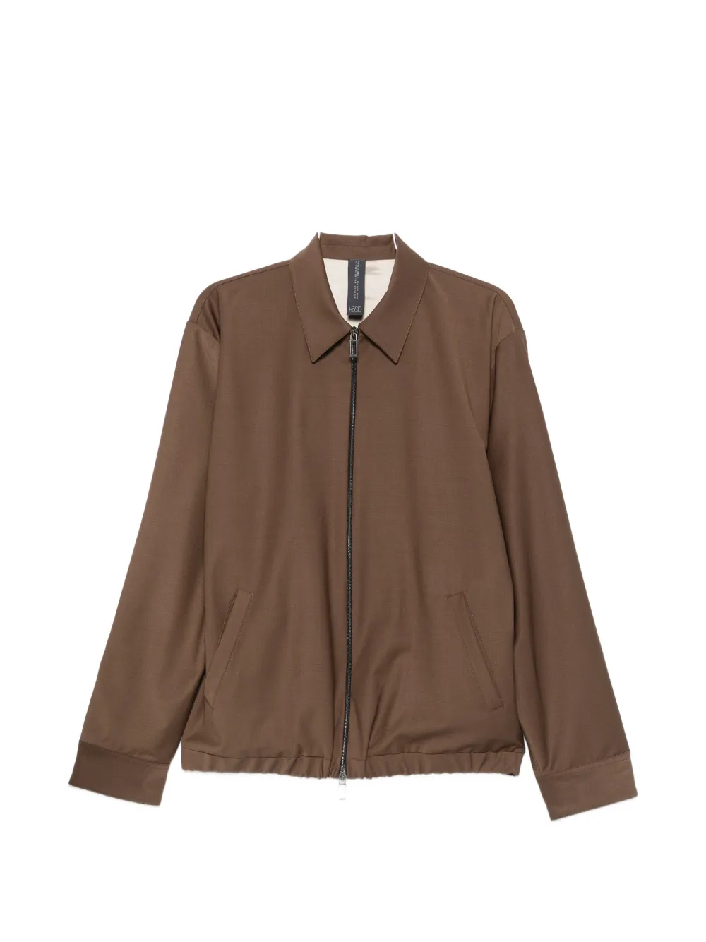 Hosio zip-fastening pocket overshirt - Marrone