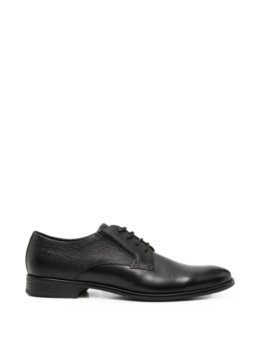 Bugatti Textured-panel Leather Derby Shoes In Multi