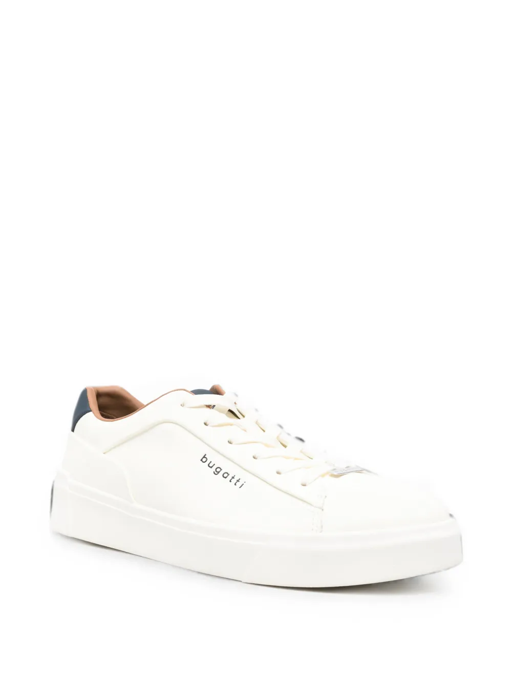 Bugatti logo-print lace-up sneakers Wit