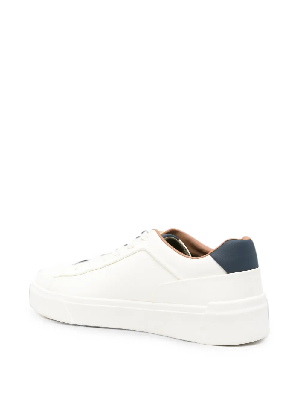 Bugatti logo-print lace-up sneakers Wit
