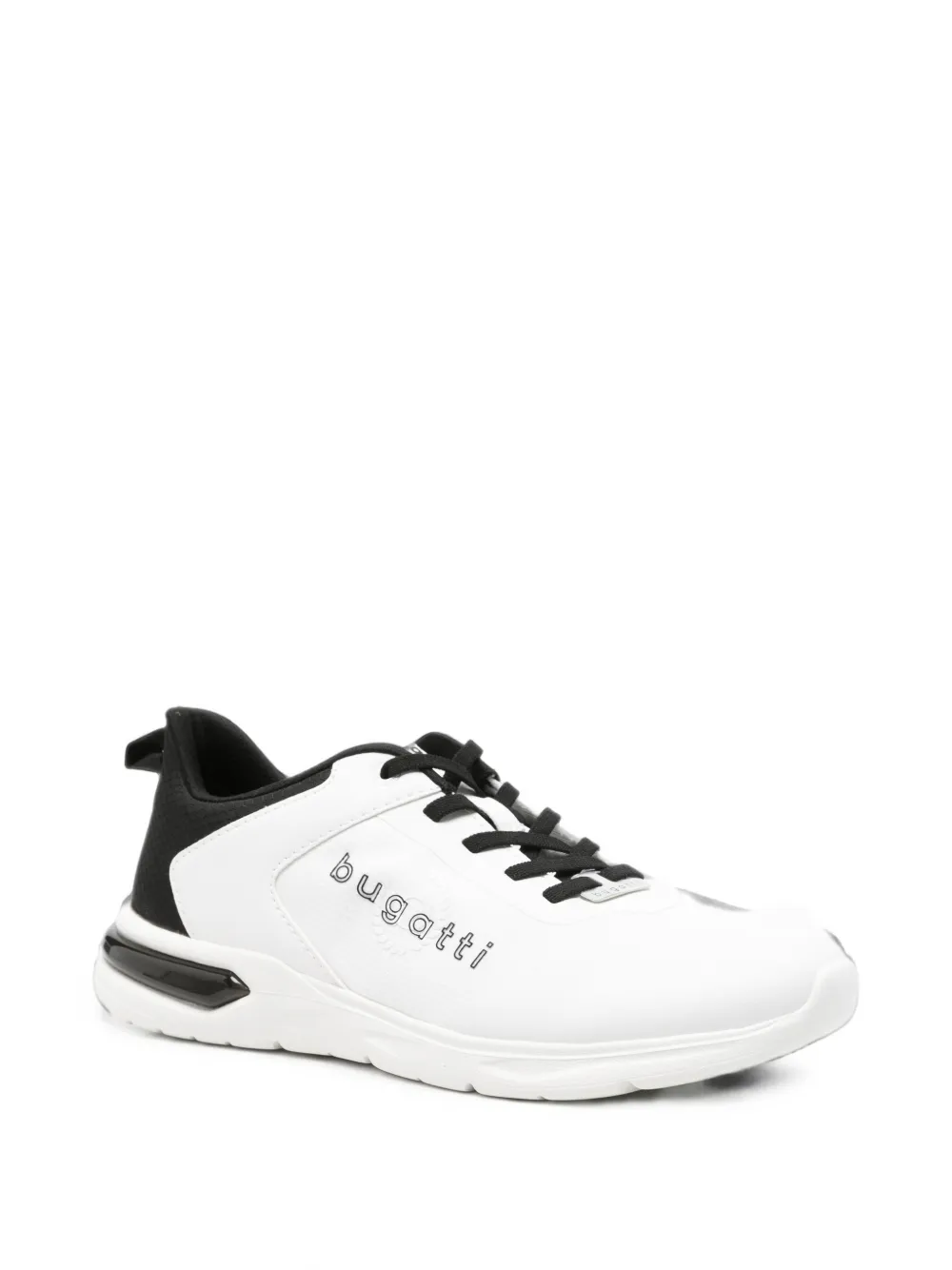 Bugatti logo-print panelled sneakers Wit
