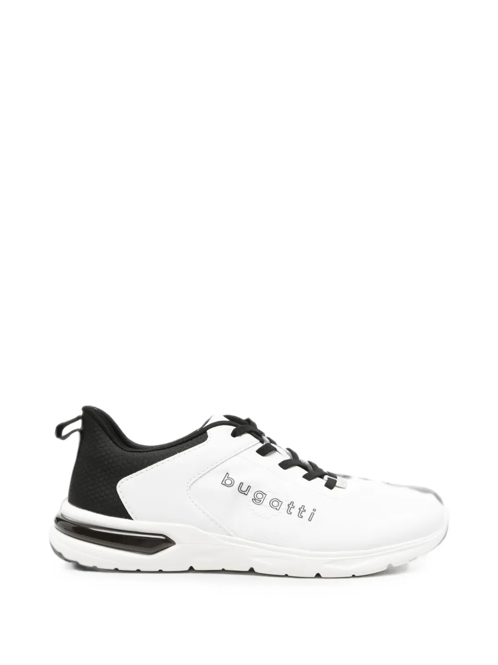 Bugatti logo-print panelled sneakers Wit