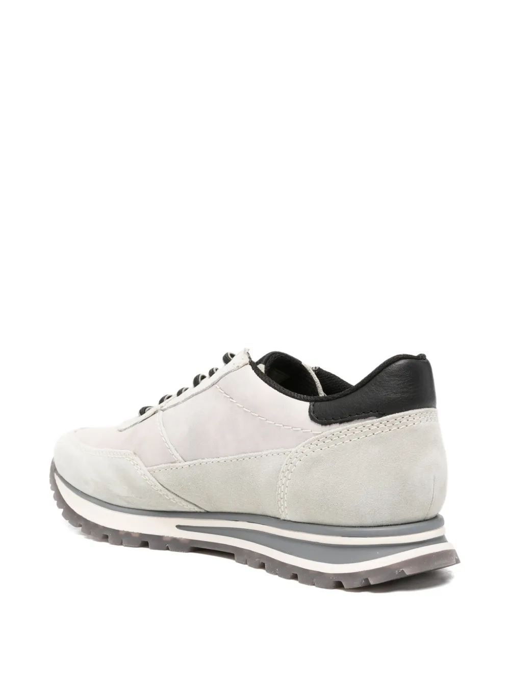 Bugatti panelled suede sneakers Grijs
