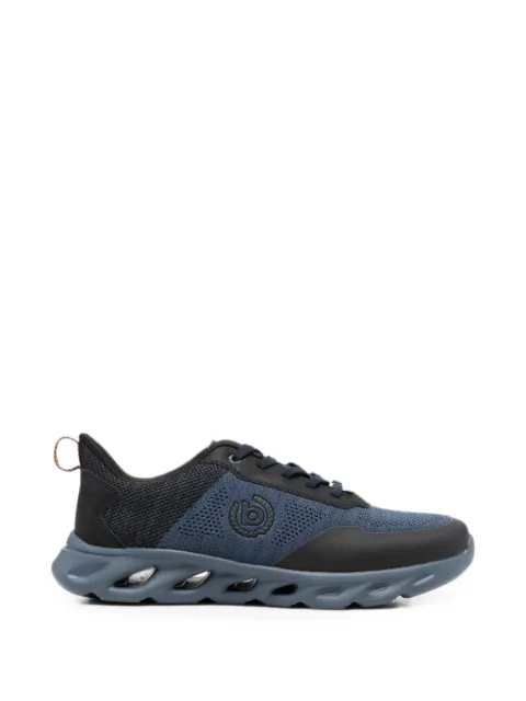 Bugatti mesh-panel logo-patch sneakers