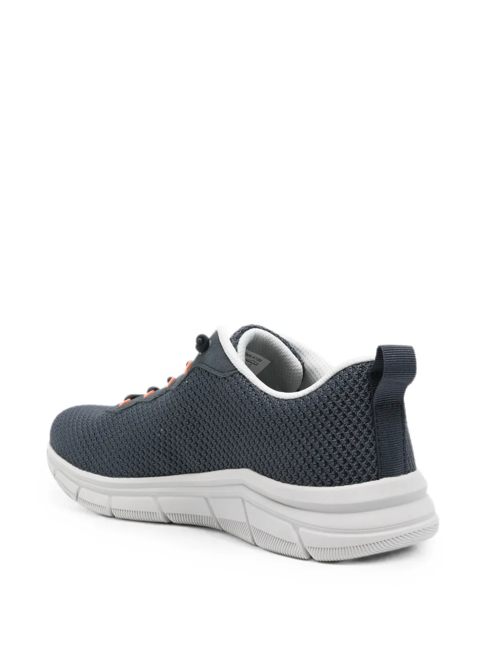 Bugatti mesh-knit lace-up sneakers Blauw