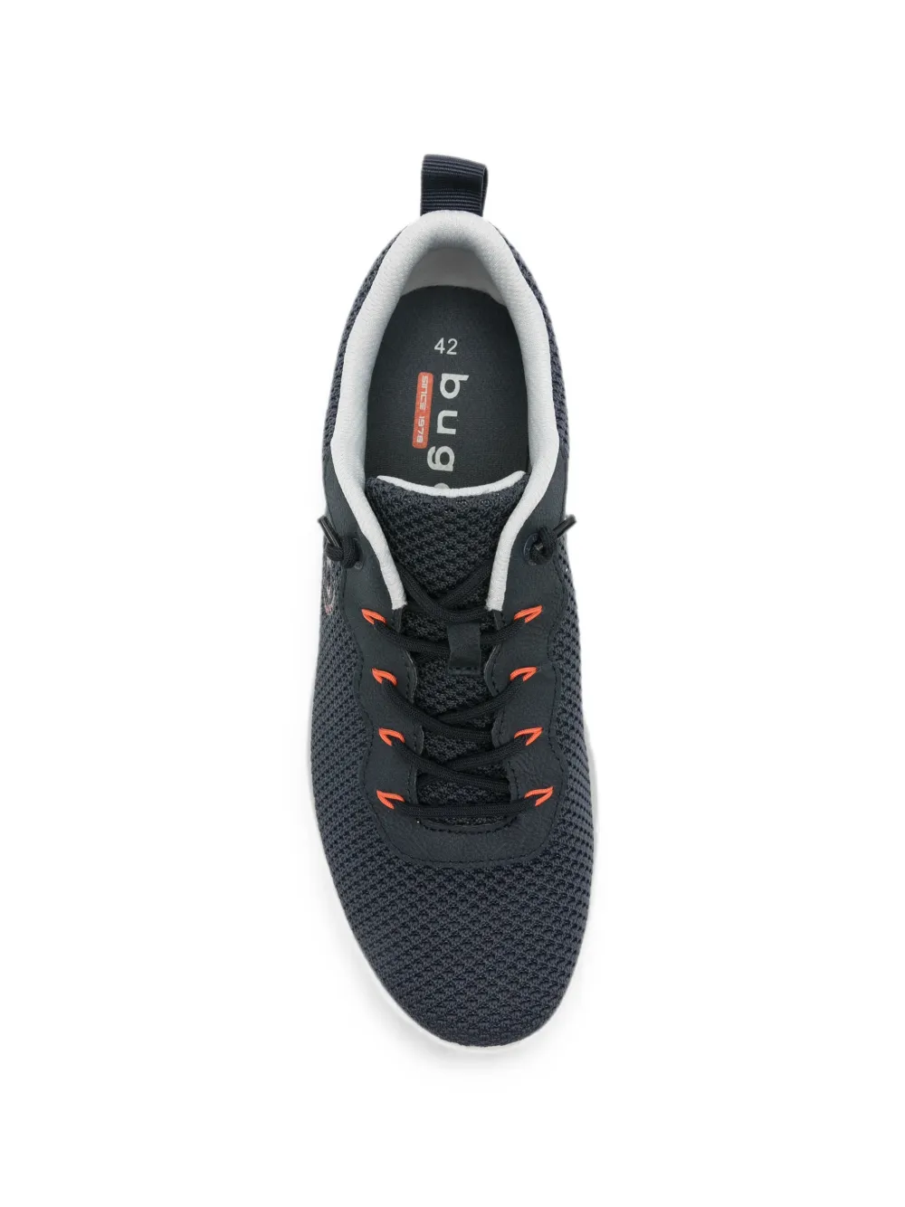 Bugatti mesh-knit lace-up sneakers Blauw