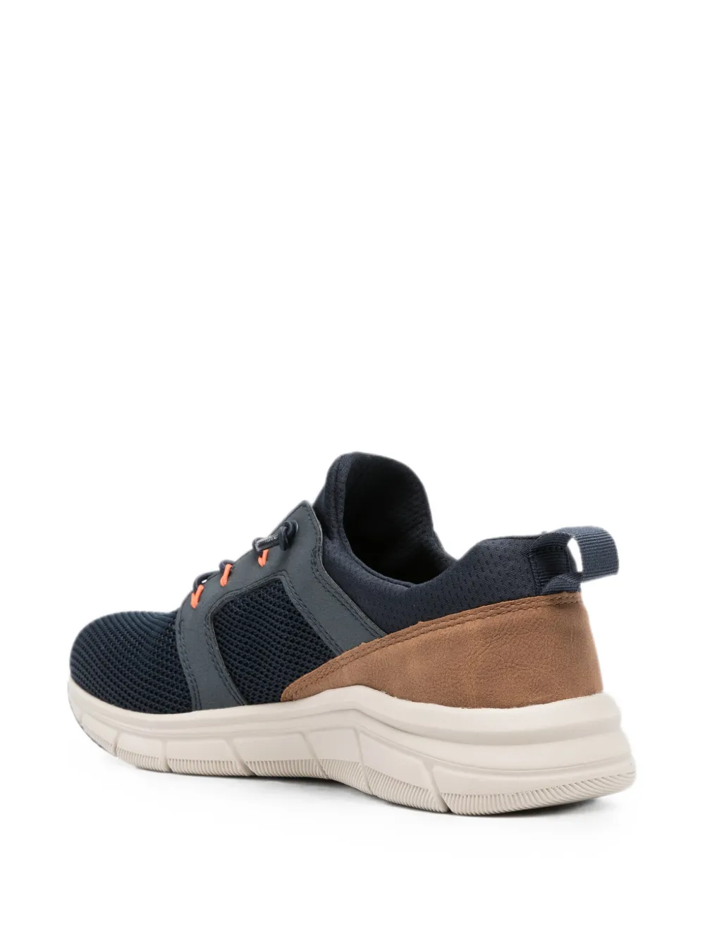 Bugatti mesh-panelled lace-up sneakers Blauw