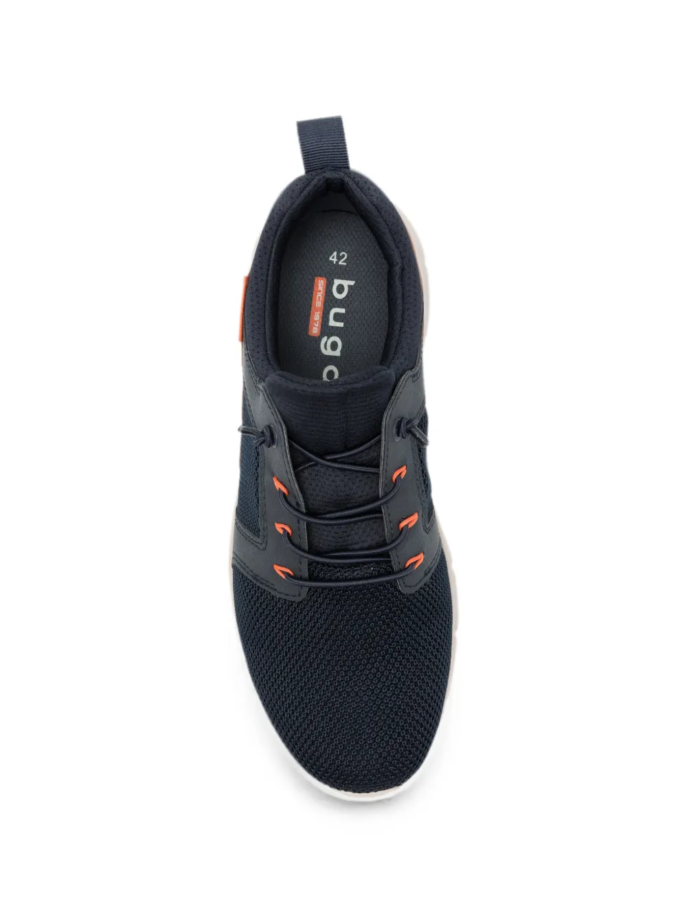 Bugatti mesh-panelled lace-up sneakers Blauw