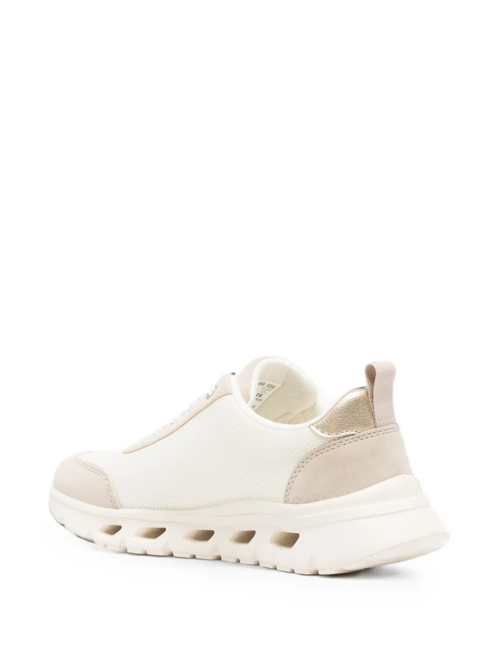Bugatti logo-patch lace-up sneakers Beige