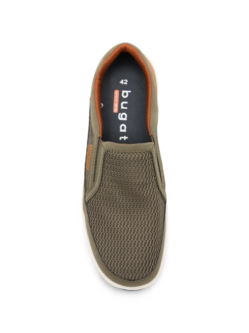 Bugatti mesh slip-on sneakers Groen