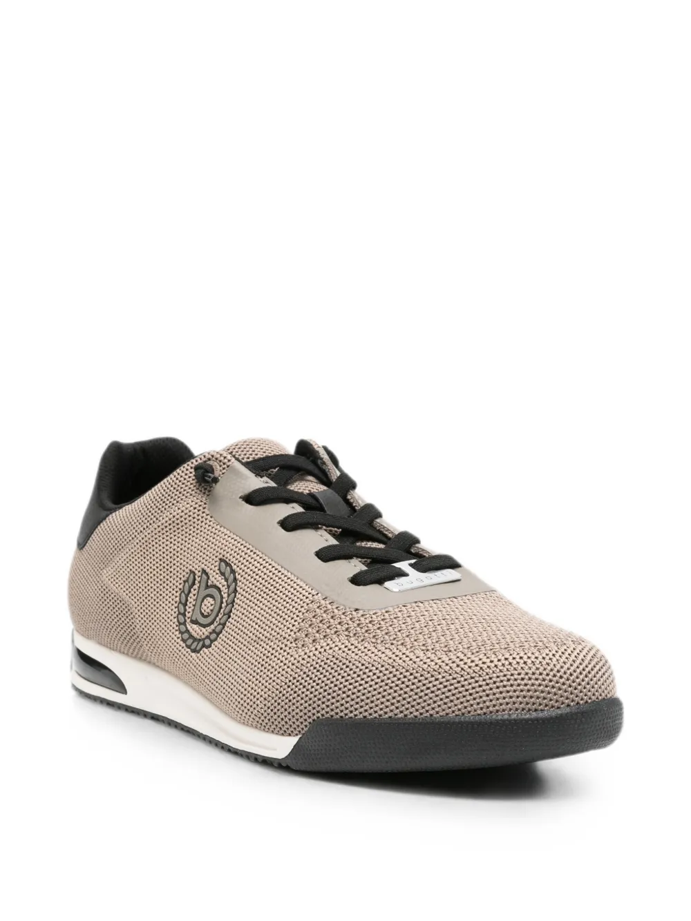 Bugatti logo-patch mesh sneakers Beige