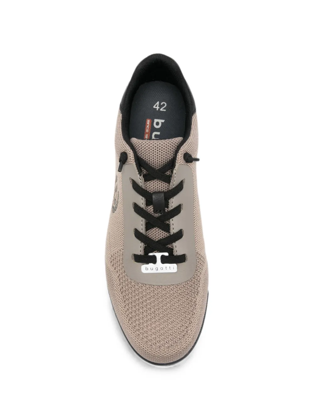Bugatti logo-patch mesh sneakers Beige