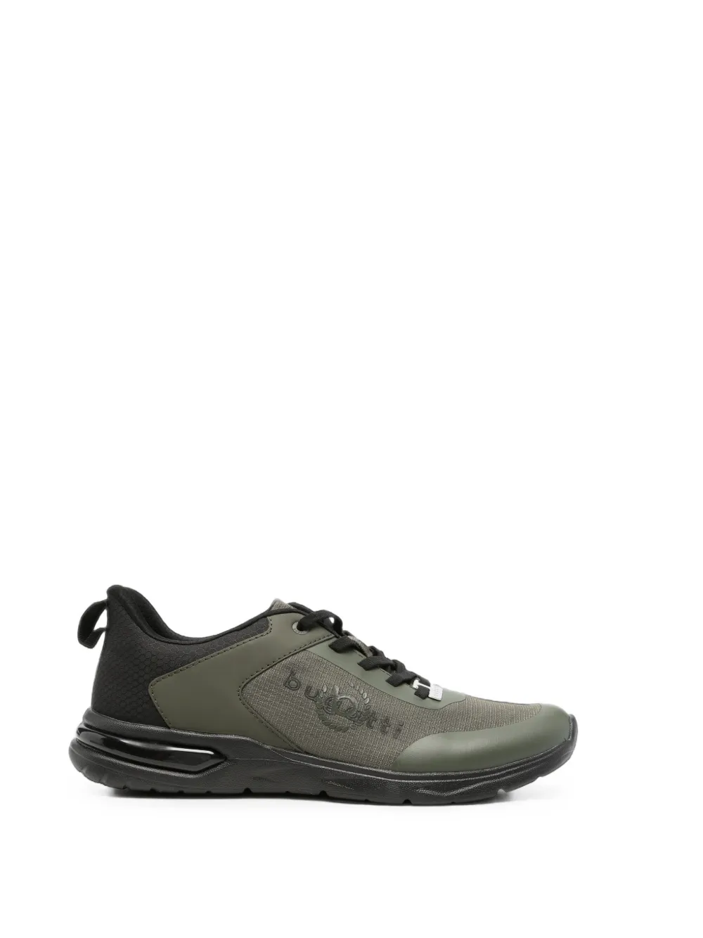 Bugatti Logo-print Panelled Sneakers In Green