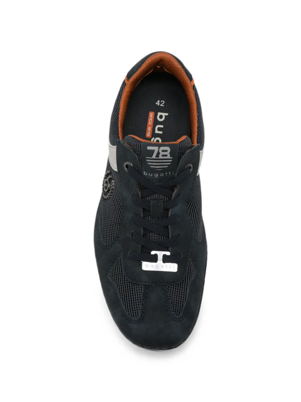 Bugatti Sandstone logo-plaque panelled sneakers Blauw