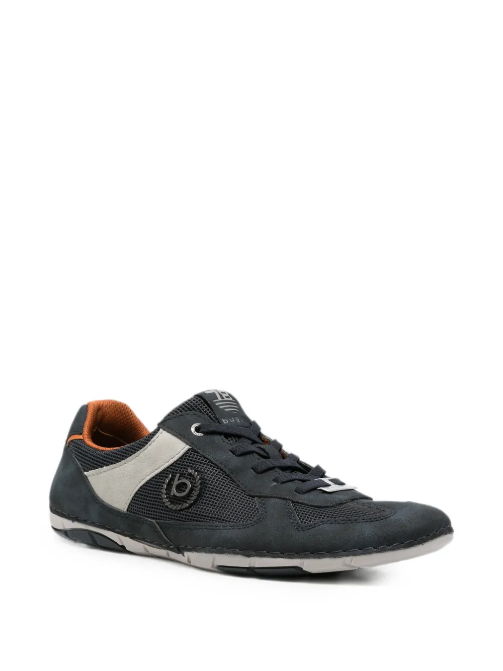Bugatti Sandstone logo-plaque panelled sneakers Blauw