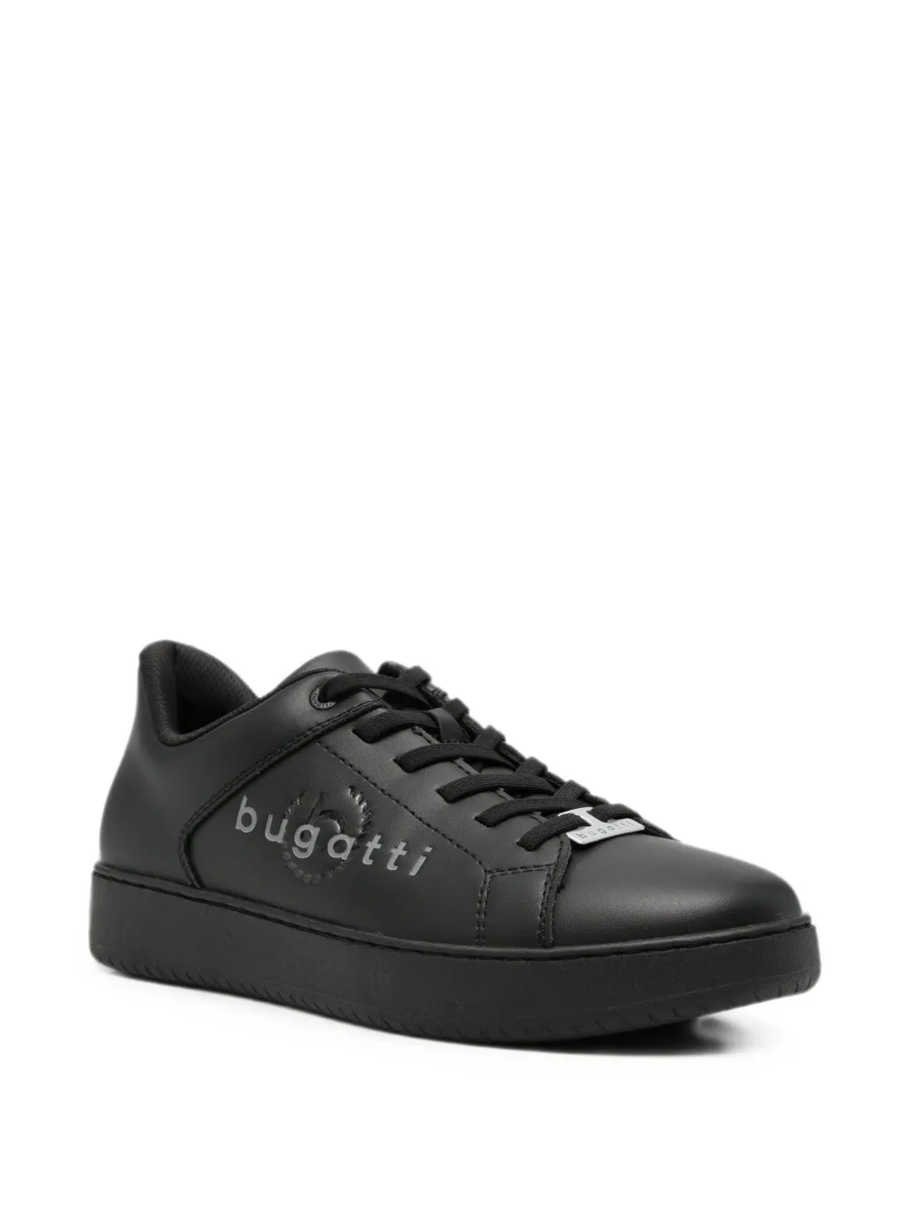 Bugatti Alaric logo-plaque sneakers Zwart