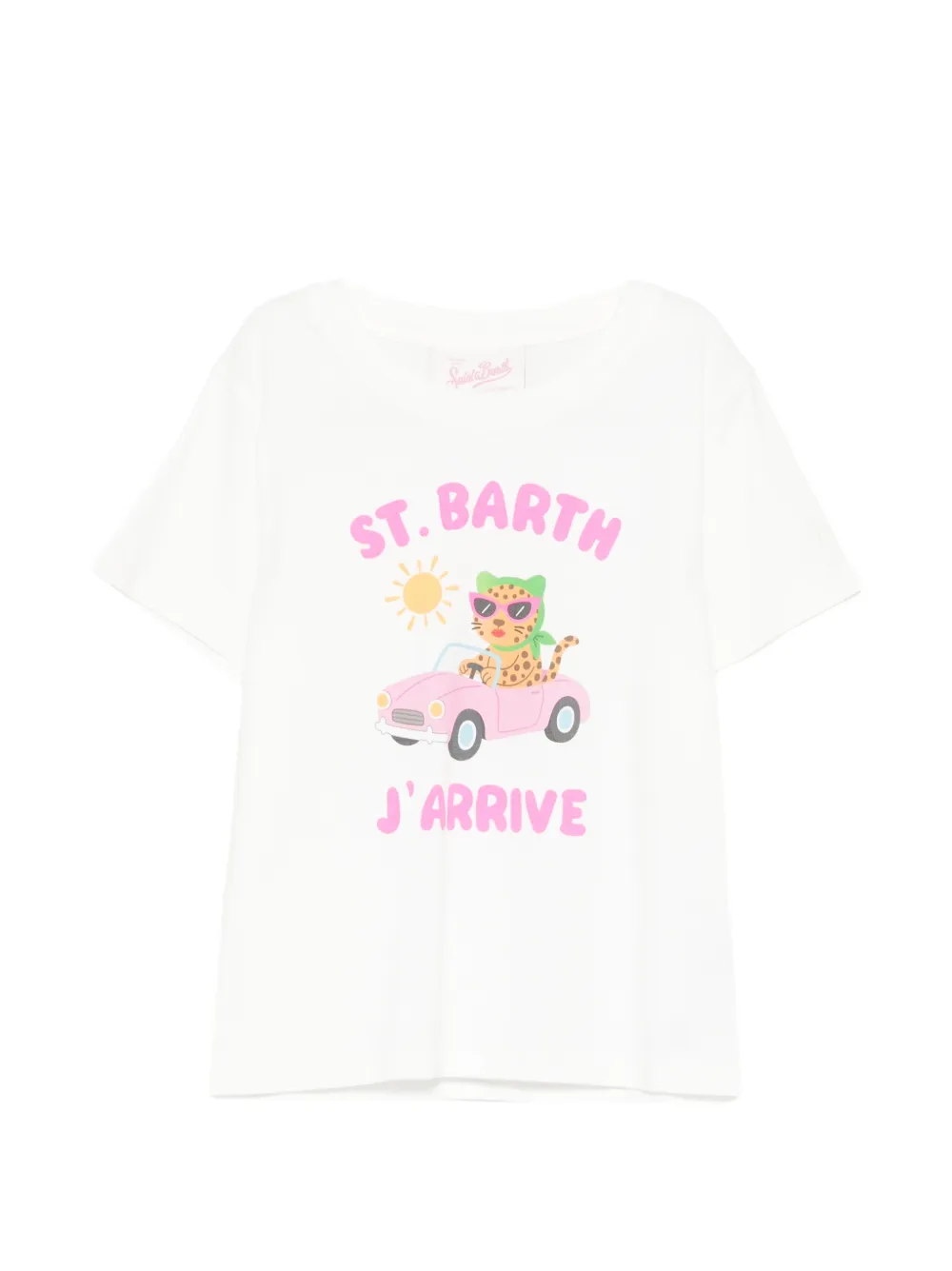 MC2 Saint Barth Kids Elly short-sleeve graphic-print T-shirt - Bianco