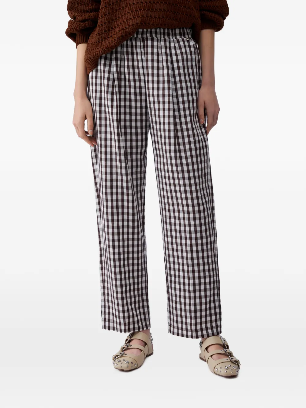 LIU JO elastic trousers - Marrone