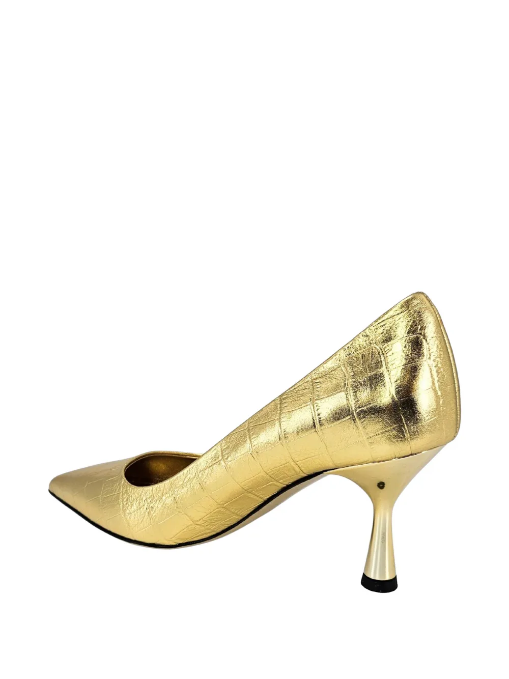 Madison.Maison Annuccia croc-effect leather pumps Goud