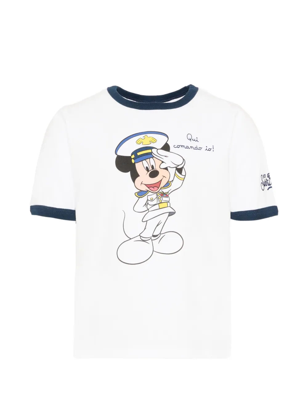 MC2 Saint Barth Kids cartoon trim T-shirt - Bianco