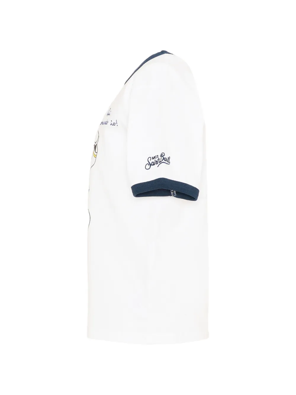 MC2 Saint Barth Kids T-shirt met stripprint Wit