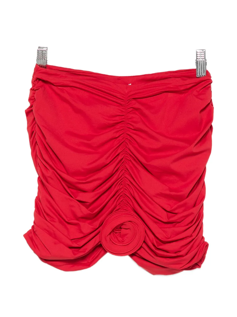 La Reveche ruched skirt - Rosso