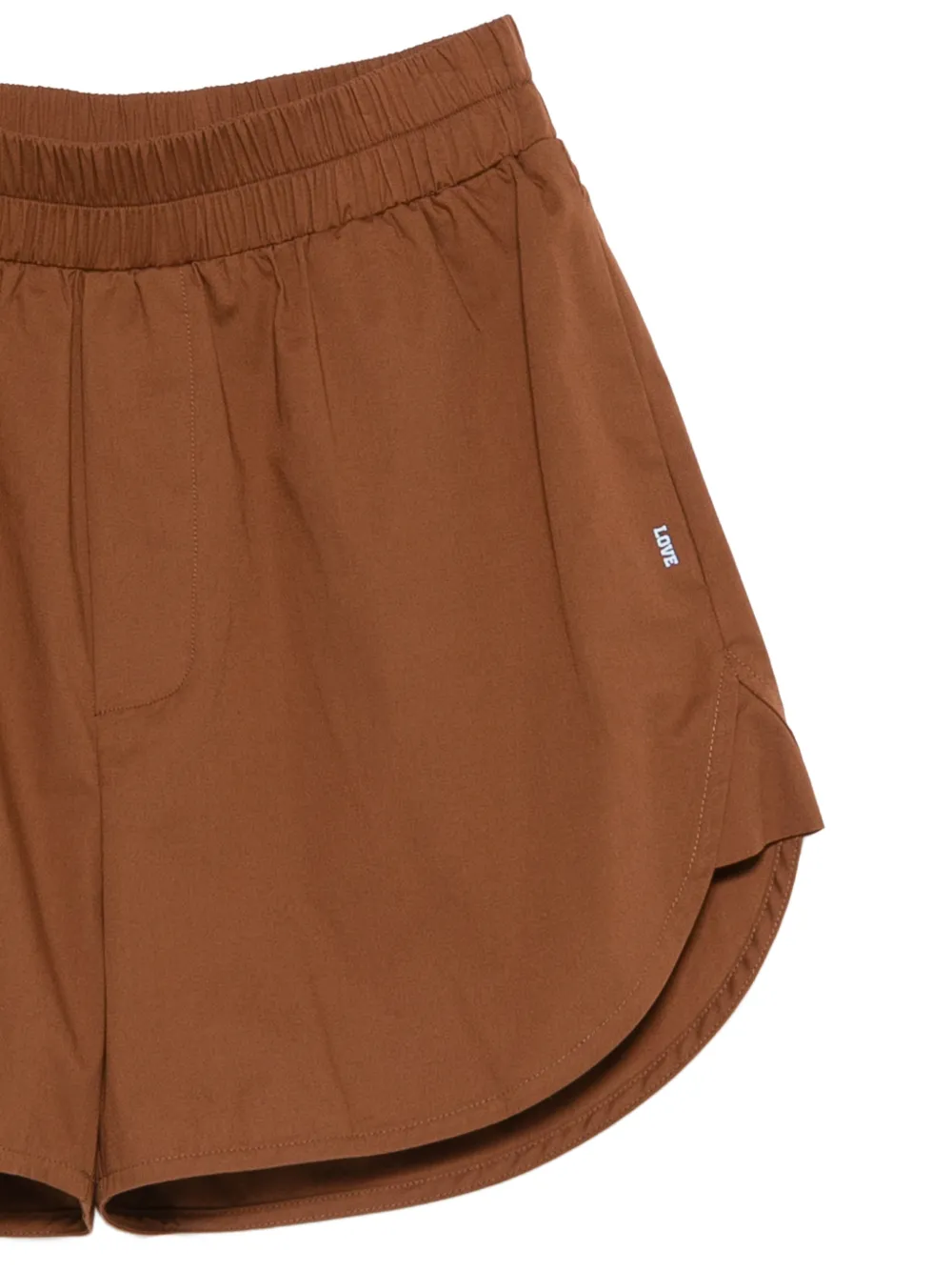 Merci Shorts met elastische tailleband Bruin
