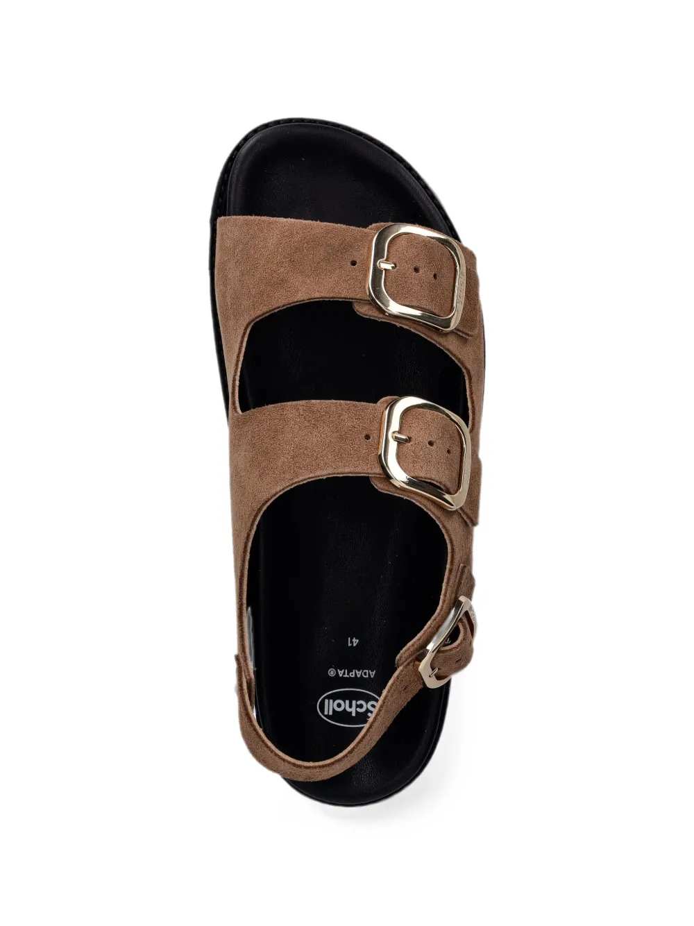 Scholl Blake buckle-fastening flatform sandals Beige