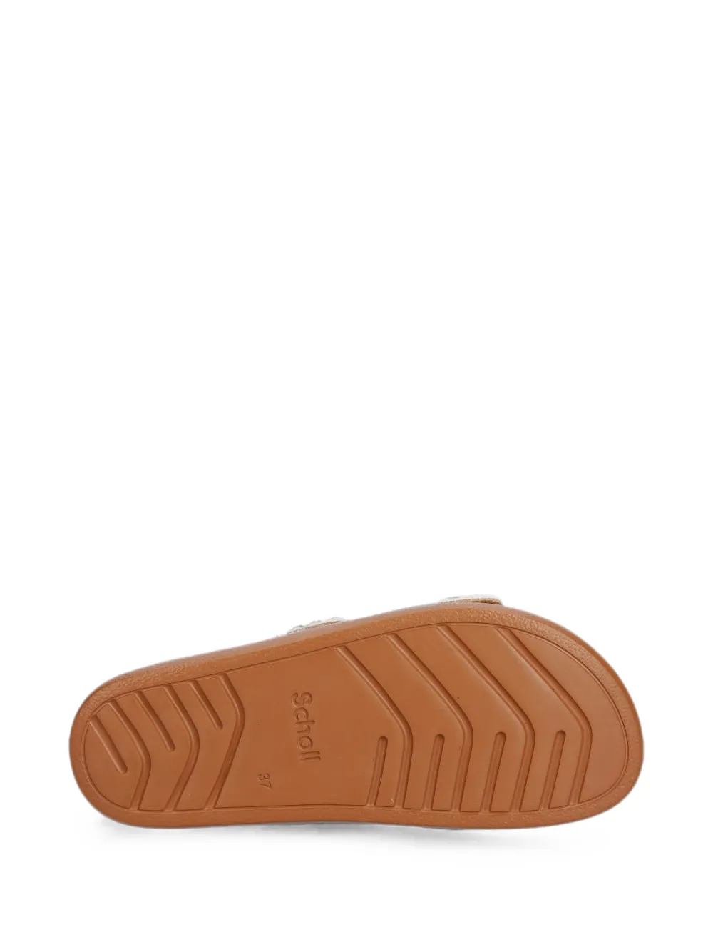Scholl buckle-fastening animal-print slides Oranje