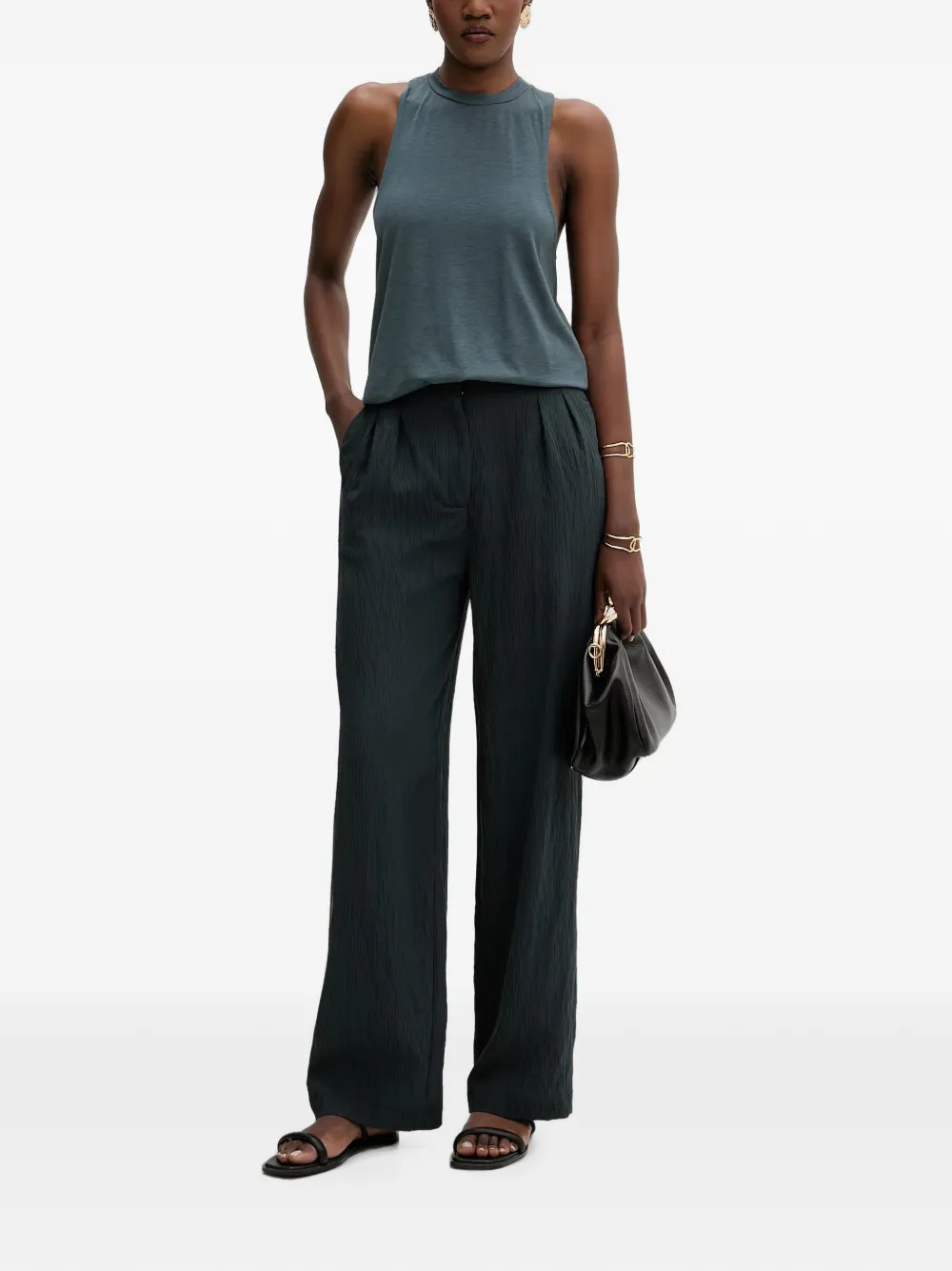Sessùn Emisun pleated trousers Groen