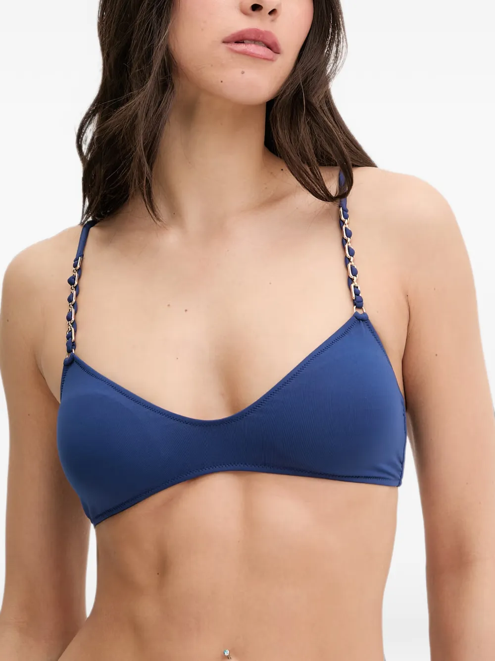 Melissa Odabash Lima chain-link bikini top - Blau