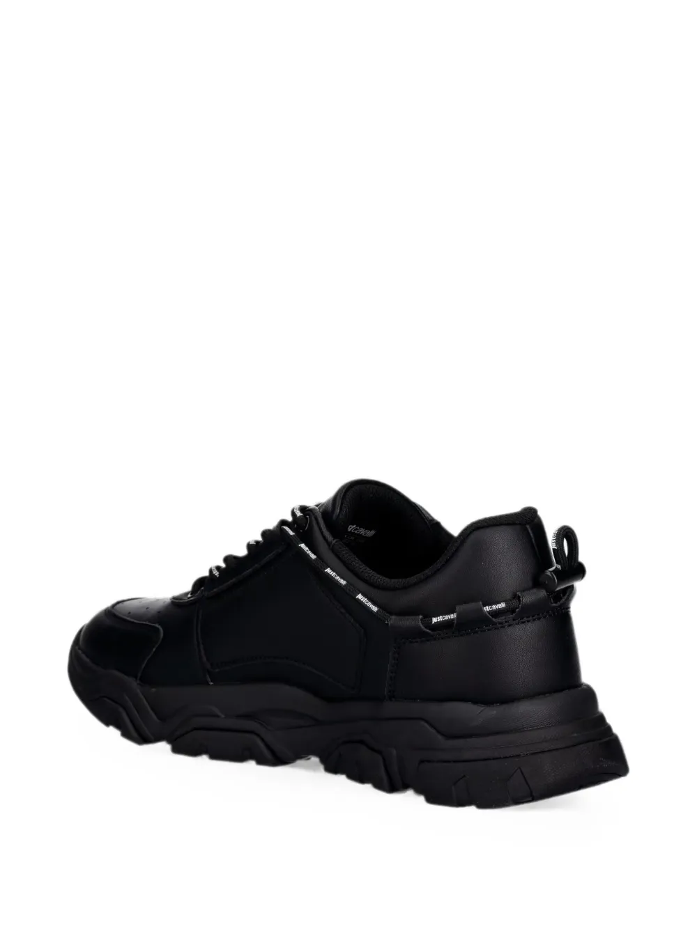 Just Cavalli logo-print chunky-sole sneakers Zwart