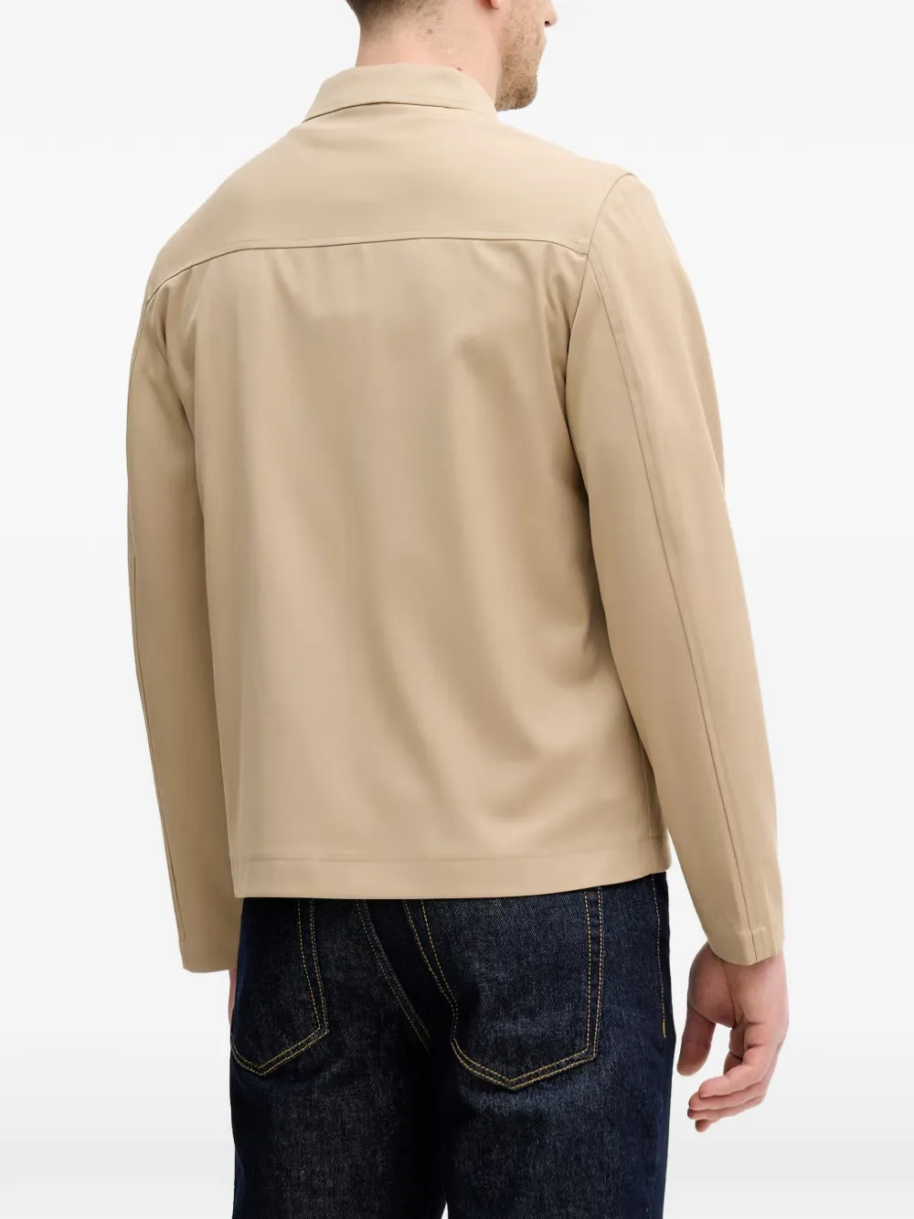 Lindbergh Casuel shirtjack met rits Beige