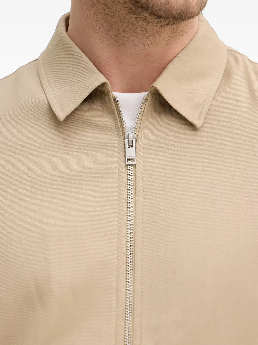 Lindbergh Casuel shirtjack met rits Beige