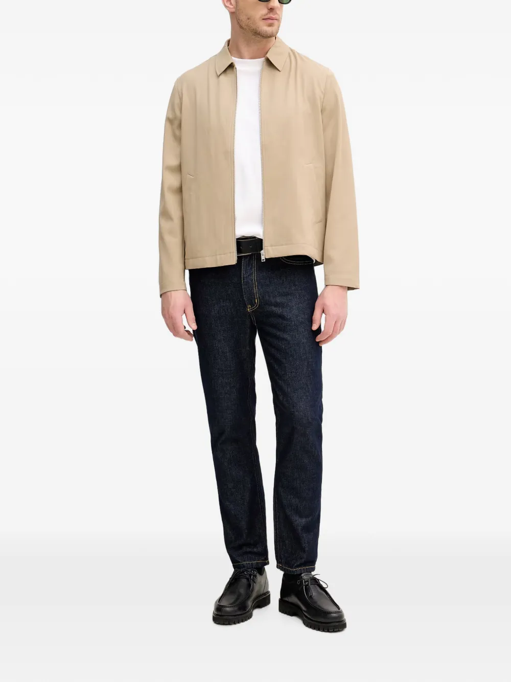 Lindbergh Casuel shirtjack met rits Beige