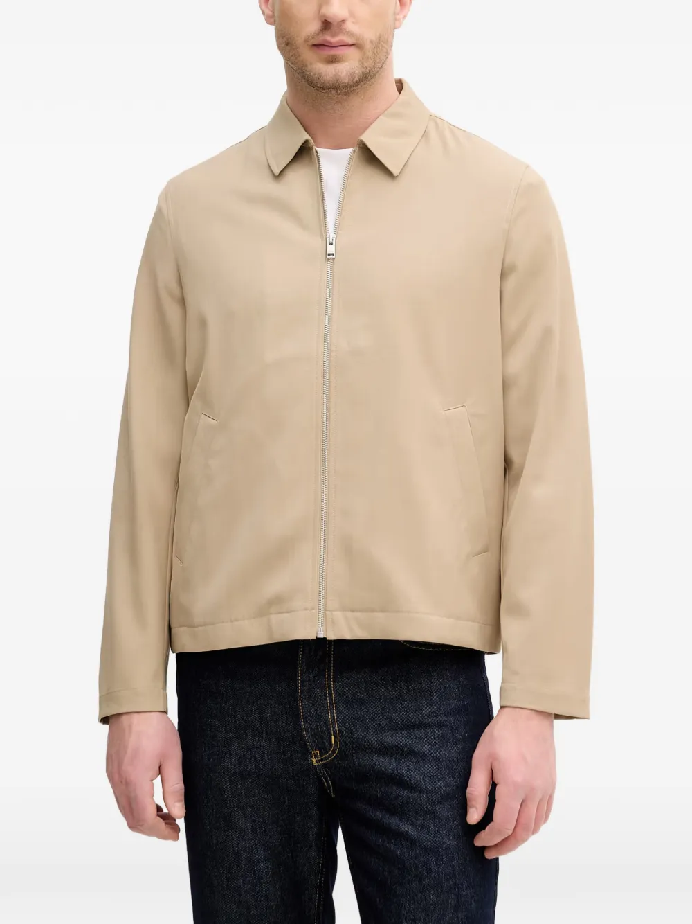 Lindbergh Casuel zip-up shirt jacket - Toni neutri
