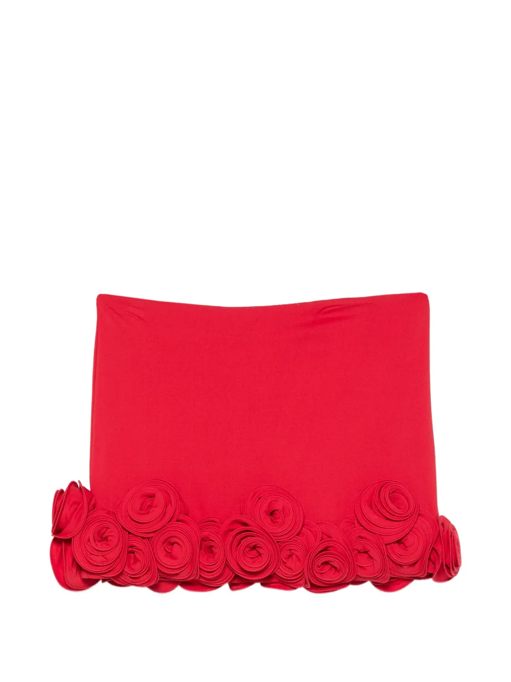 La Reveche floral-appliqué skirt - Rot