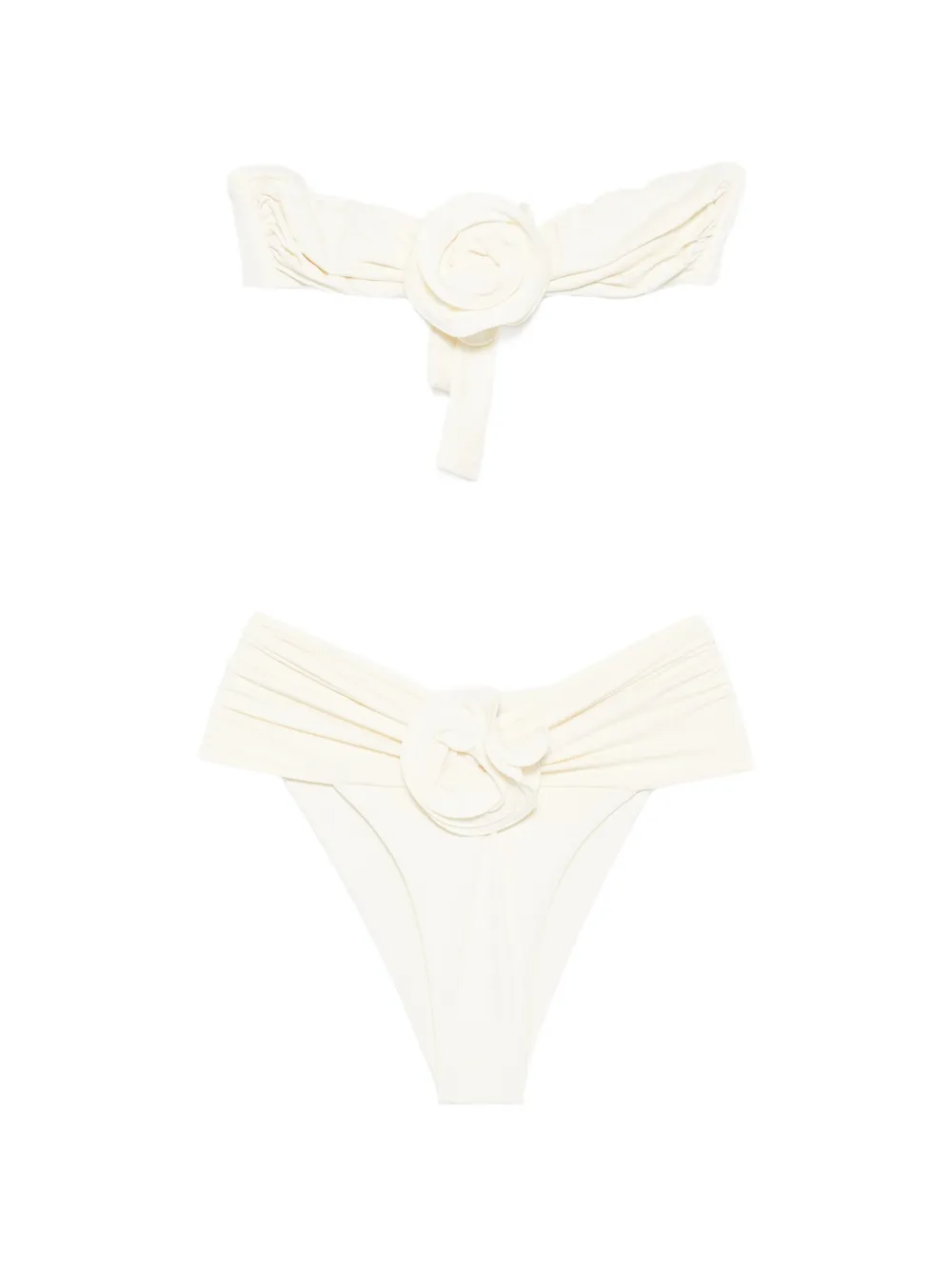 La Reveche Derya ruched bikini - Toni neutri