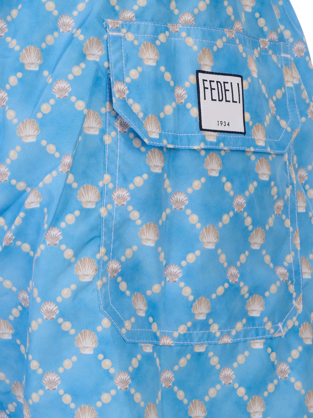 Fedeli Zwembroek met print Blauw
