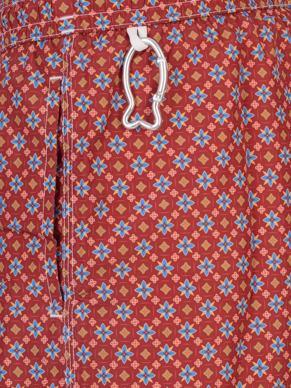Fedeli geometric-print swim shorts Rood