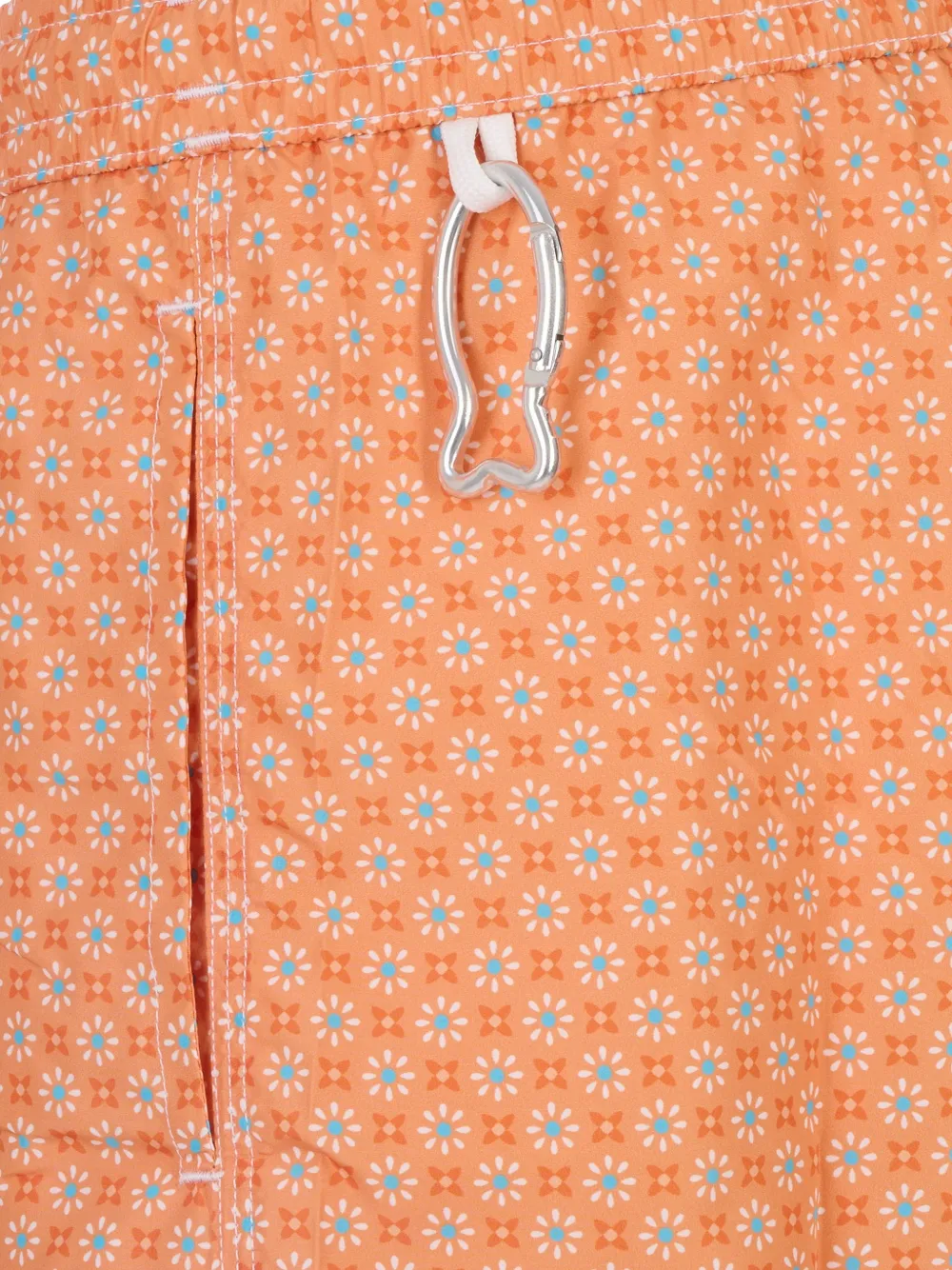 Fedeli Zwembroek met bloemenprint Oranje