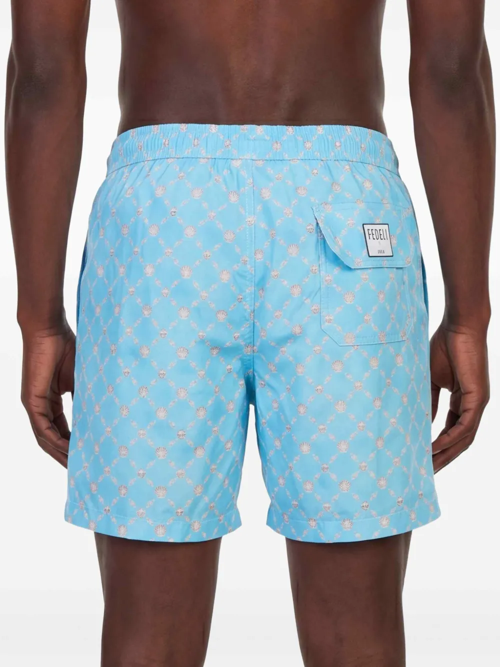 Fedeli Zwembroek met print Blauw