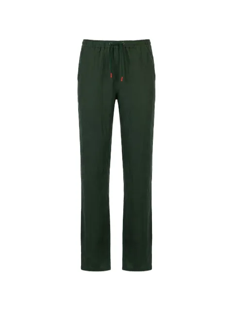 Kiton drawstring straight-leg trousers