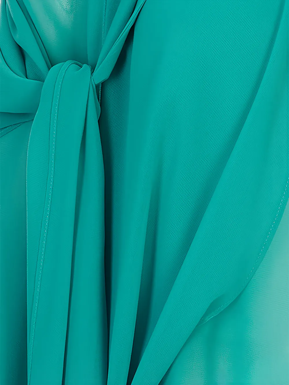 Gianluca Capannolo Geknoopte blouse met lange mouwen Groen