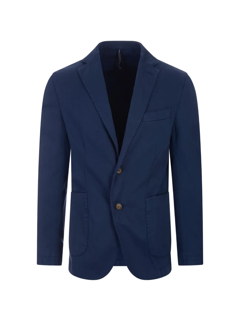 russocapri oxford cotton blazer - Blue