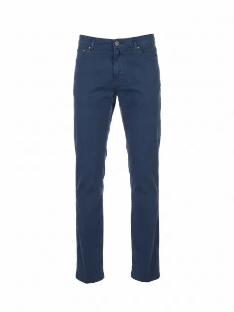 Kiton logo-patch trousers