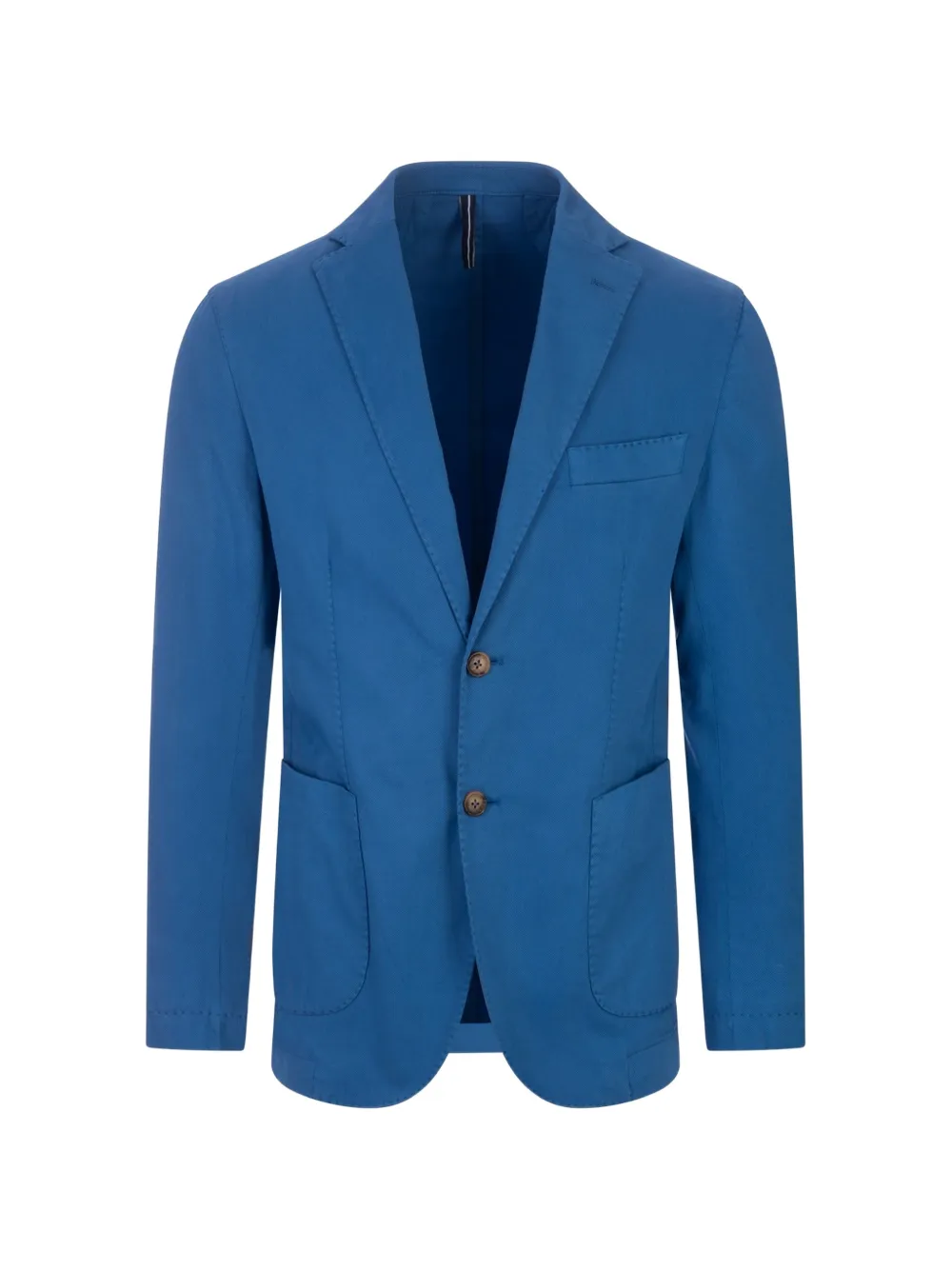 russocapri oxford cotton blazer - Blu