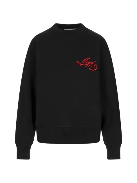 MSGM embroidered logo crew-neck sweatshirt