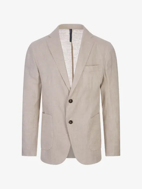 russocapri blazer en lin à simple boutonnage